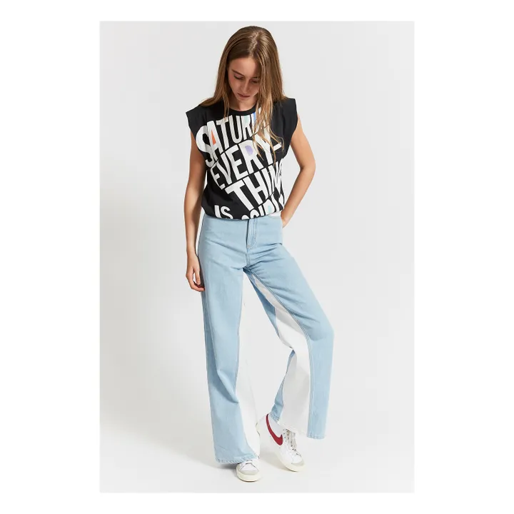 Jeans Flare Jodie Bicolore | Demin- Immagine del prodotto n°1