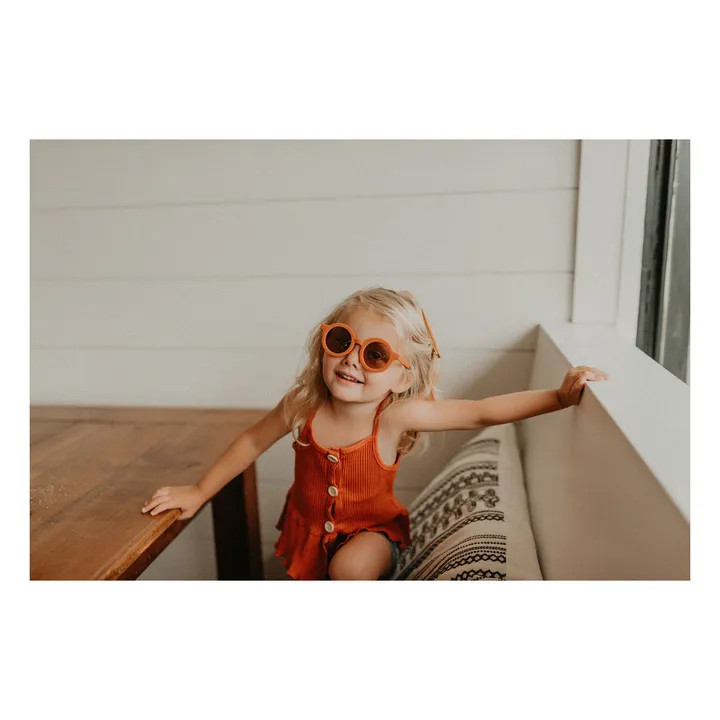 Sonnenbrille Wiederverwertbare Materialien | Orange- Produktbild Nr. 1