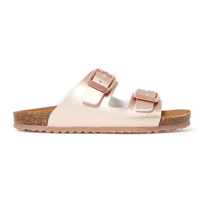 Two Con Me - Double Buckle Sandals | Pink Gold- Product image n°0