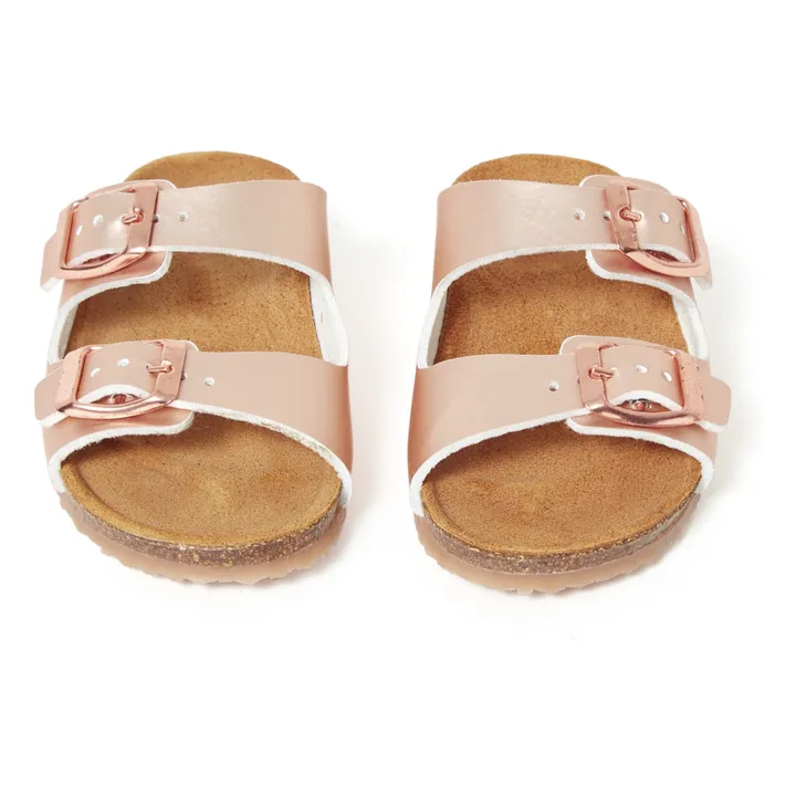 Two Con Me - Double Buckle Sandals | Pink Gold- Product image n°3