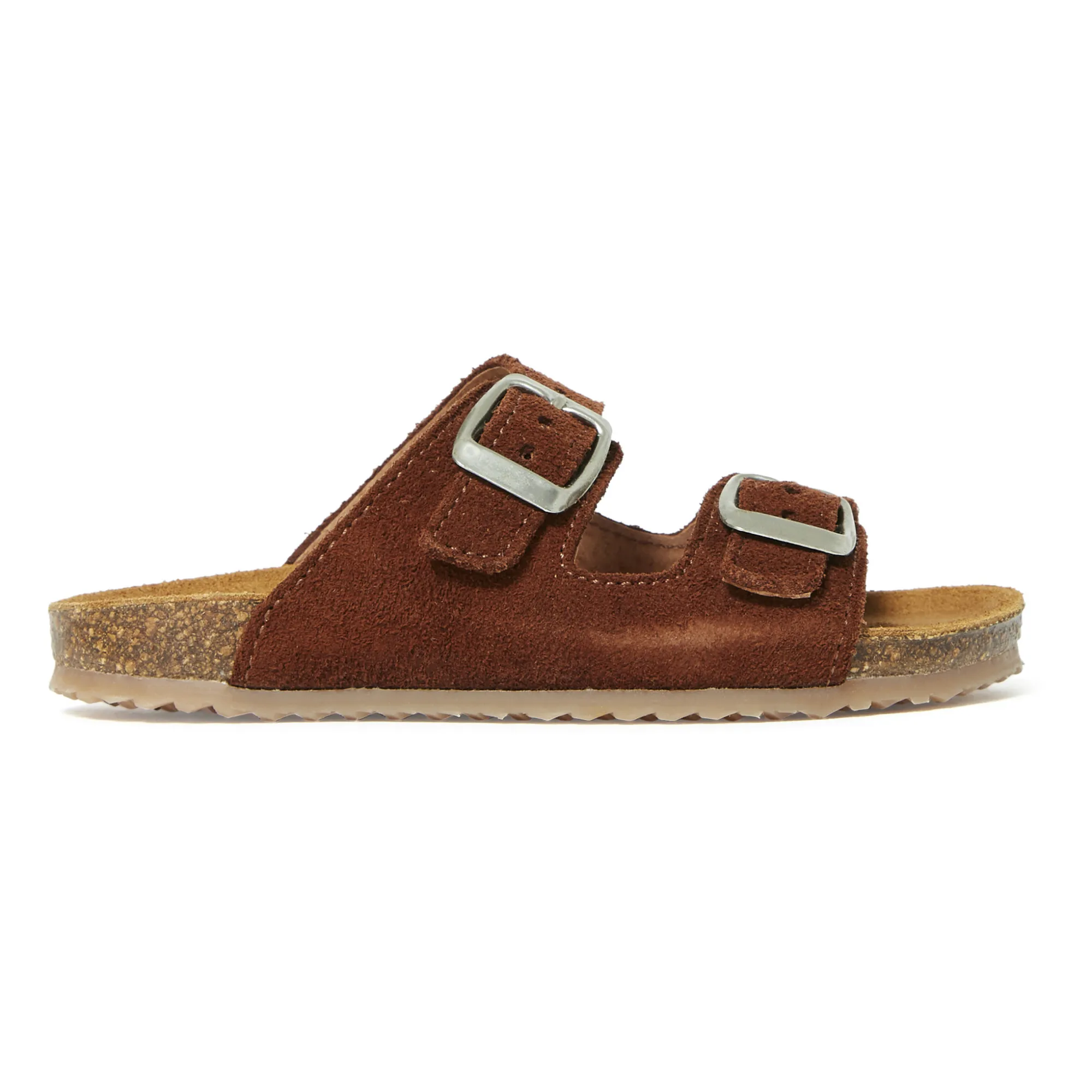 Pèpè Brown Two Con Me - Double Buckle Sandals