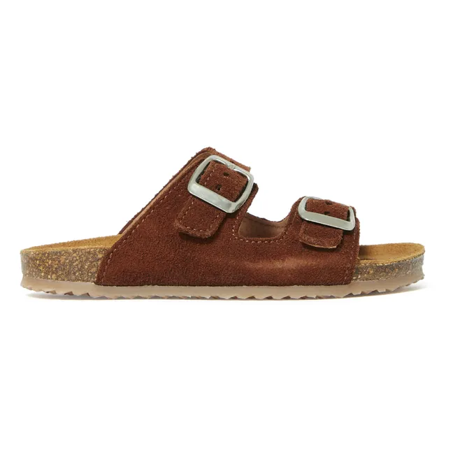 Two Con Me - Double Buckle Sandals | Brown