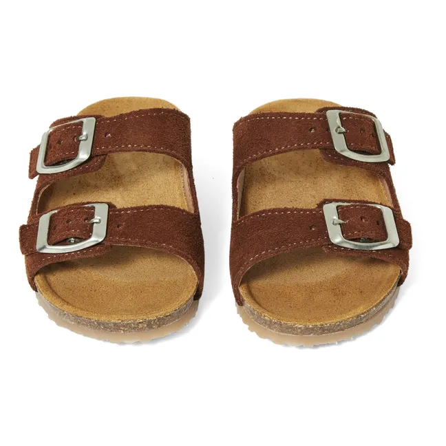 Two Con Me - Double Buckle Sandals | Brown