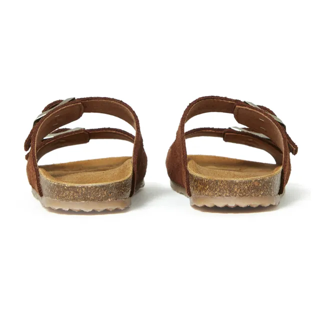 Two Con Me - Double Buckle Sandals | Brown
