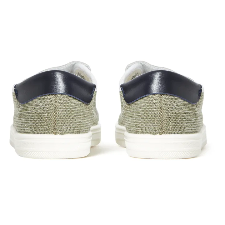 Canvas Velcro Sneakers | Khaki- Product image n°4