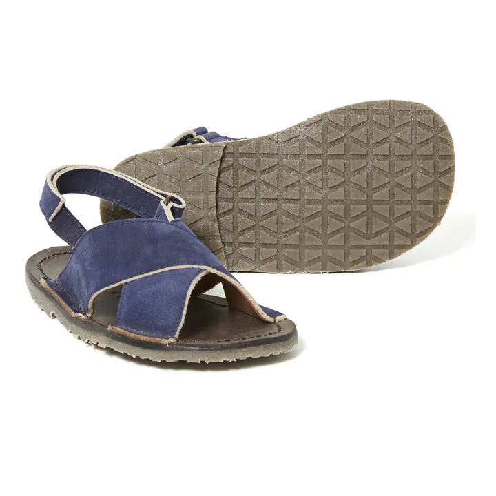 Sandali con strisce incrociate | Blu marino- Immagine del prodotto n°2