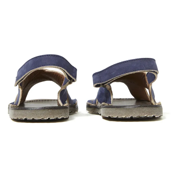 Sandali con strisce incrociate | Blu marino- Immagine del prodotto n°4