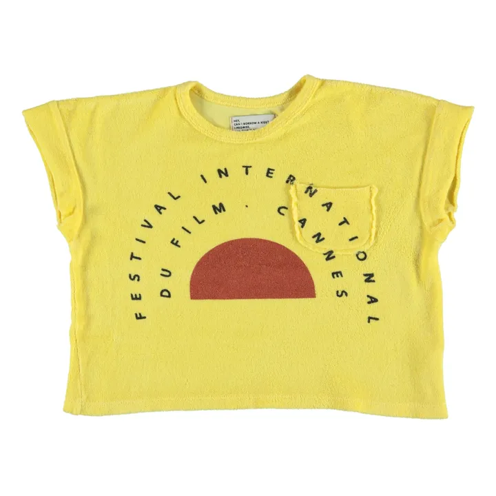 T-Shirt Cannes aus Bio-Baumwolle | Blasses Gelb- Produktbild Nr. 0
