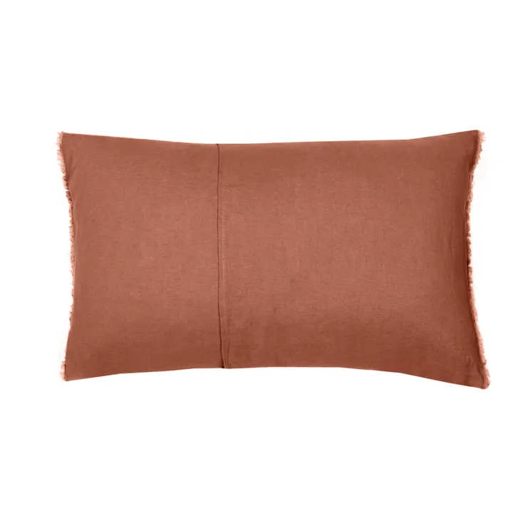 Washed Linen Cushion Cover | Clay- Product image n°5