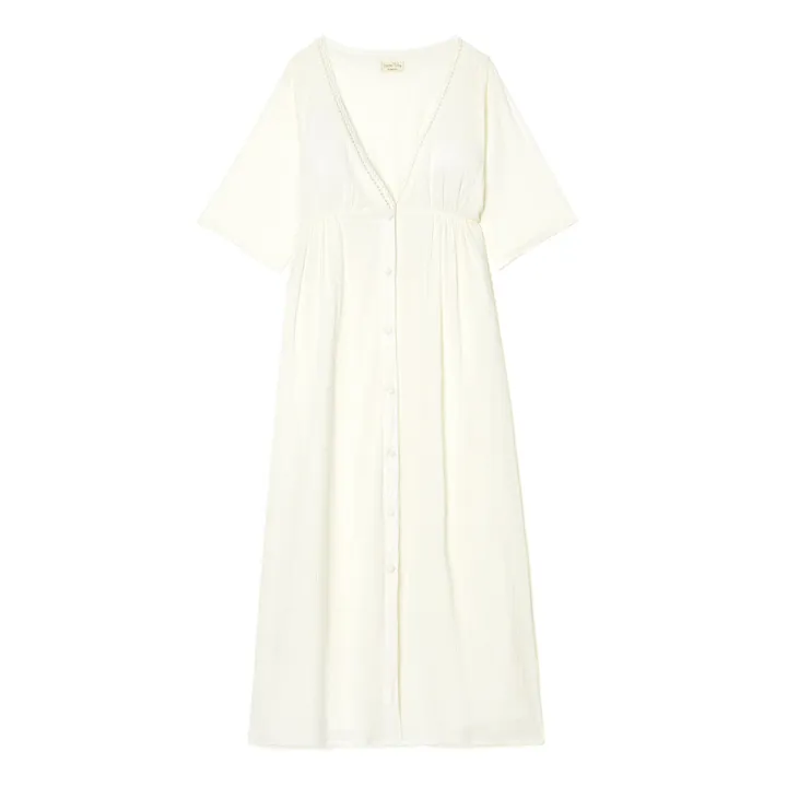 Kleid Akali Bio-Baumwolle - Damenkollektion  | Grauweiß- Produktbild Nr. 0