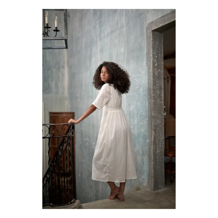 Akali Organic Cotton Dress - Women's Collection  | Off white- Product image n°3
