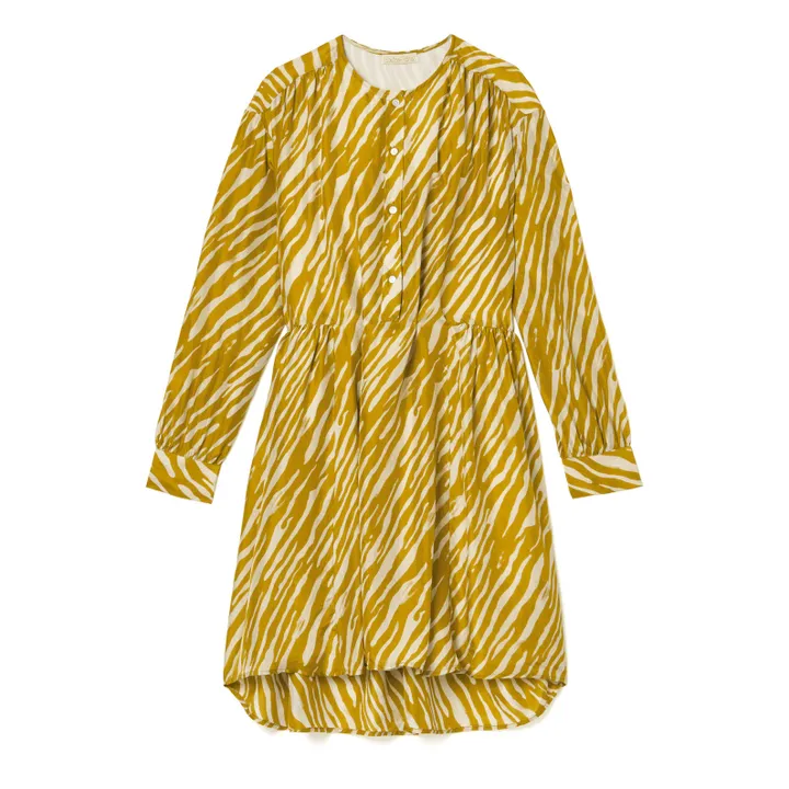 Kleid Wara Seide - Damenkollektion  | Currygelb- Produktbild Nr. 0