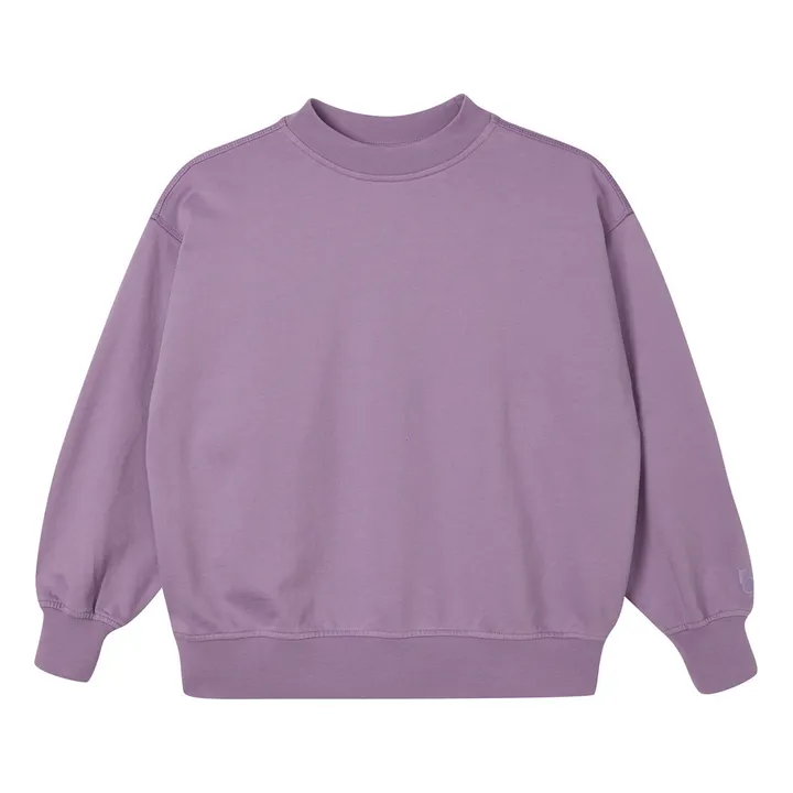Sweatshirt Oversized Uni Bio-Baumwolle | Lila- Produktbild Nr. 0