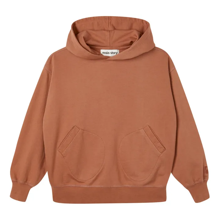 Organic Cotton Hoodie  | Camel- Product image n°0