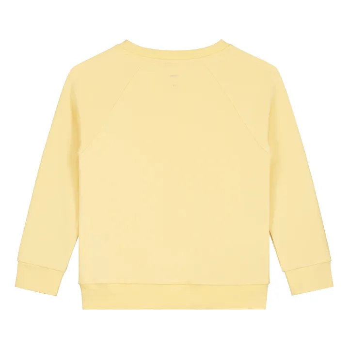 Suéter Crewneck algodón orgánico | Amarillo palo- Imagen del producto n°1