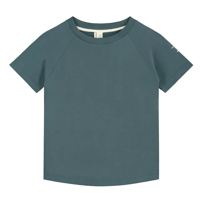 T-shirt tinta unita in cotone bio | Blu