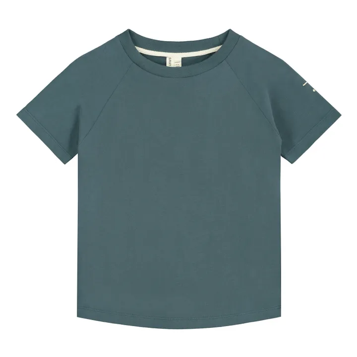 T-Shirt unifarben Bio-Baumwolle | Graublau- Produktbild Nr. 0