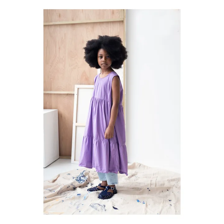 Kleid Bio-Baumwolle | Violett- Produktbild Nr. 4