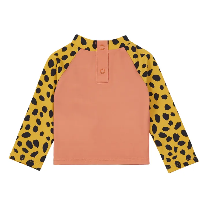 Anti-UV Recylced Nylon Cheetah T-Shirt  | Rust- Product image n°1