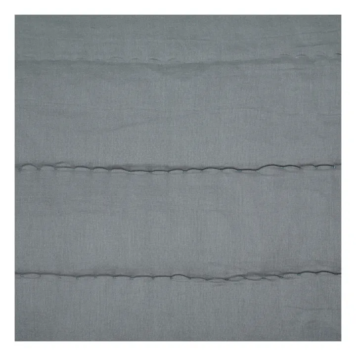 Steppdecke handgestickt aus Baumwolle | Graublau- Produktbild Nr. 8