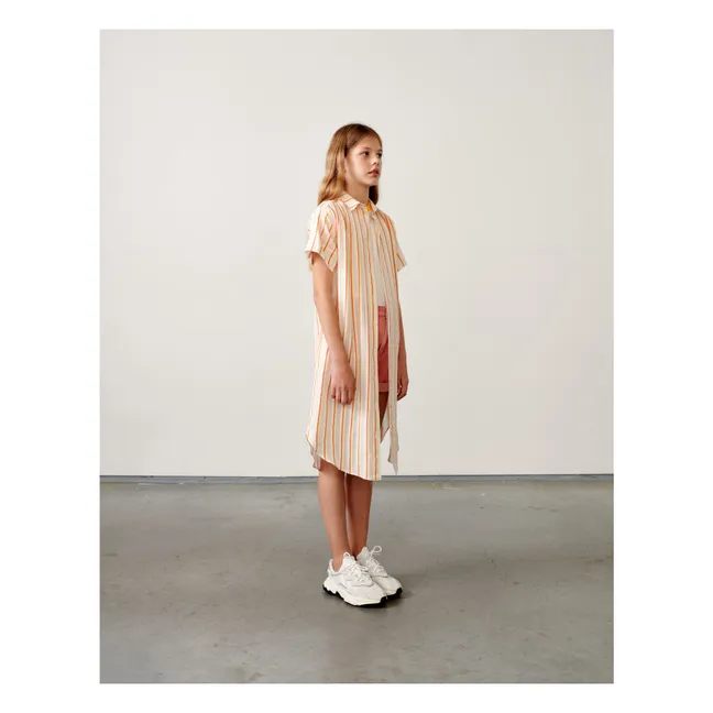 Angie Plain Dress  | Ecru