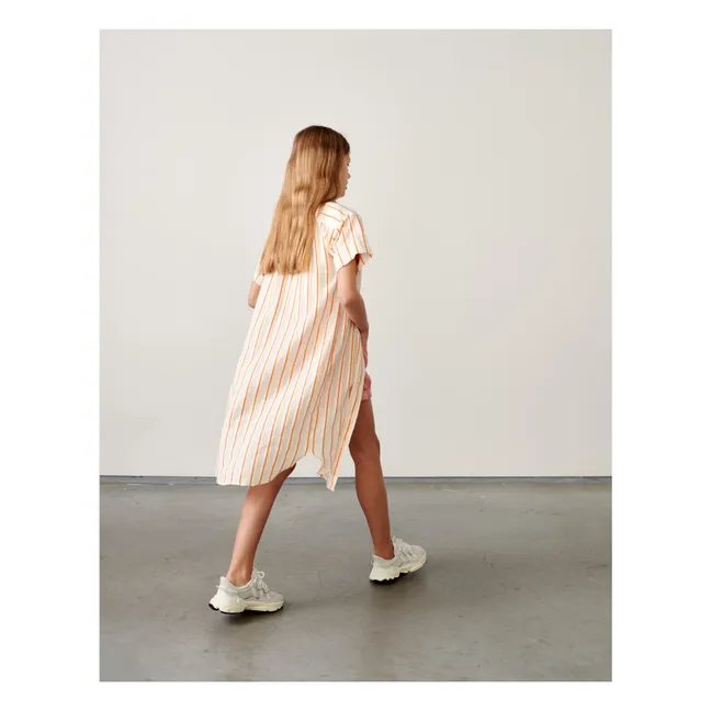 Angie Plain Dress  | Ecru