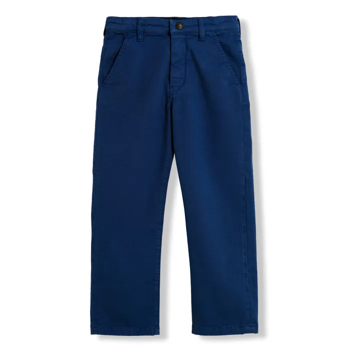 Chino Straight Portman Trousers  | Blue- Product image n°0