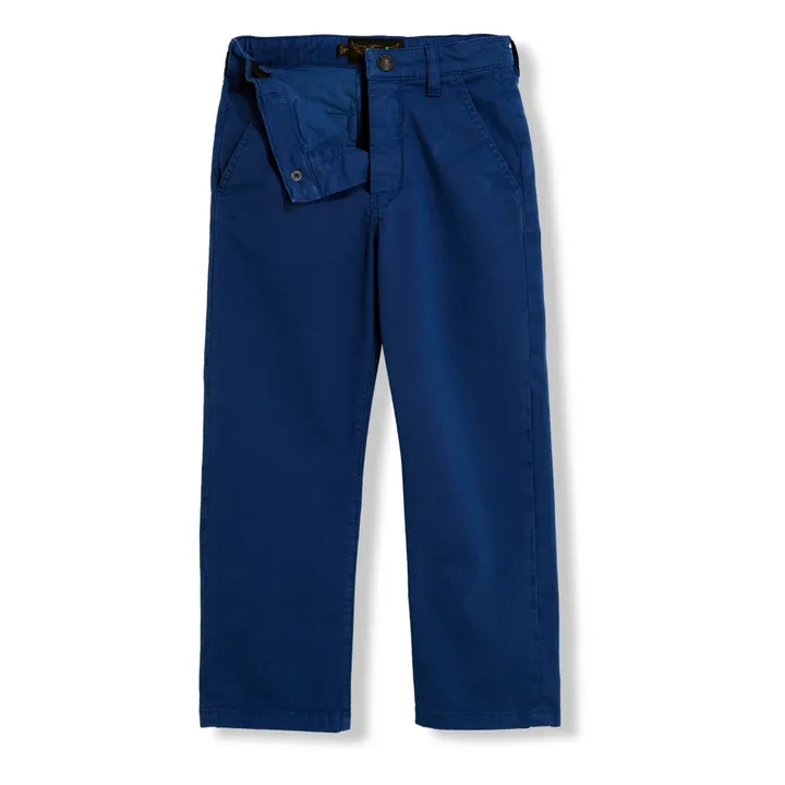 Chino Straight Portman Trousers  | Blue- Product image n°2