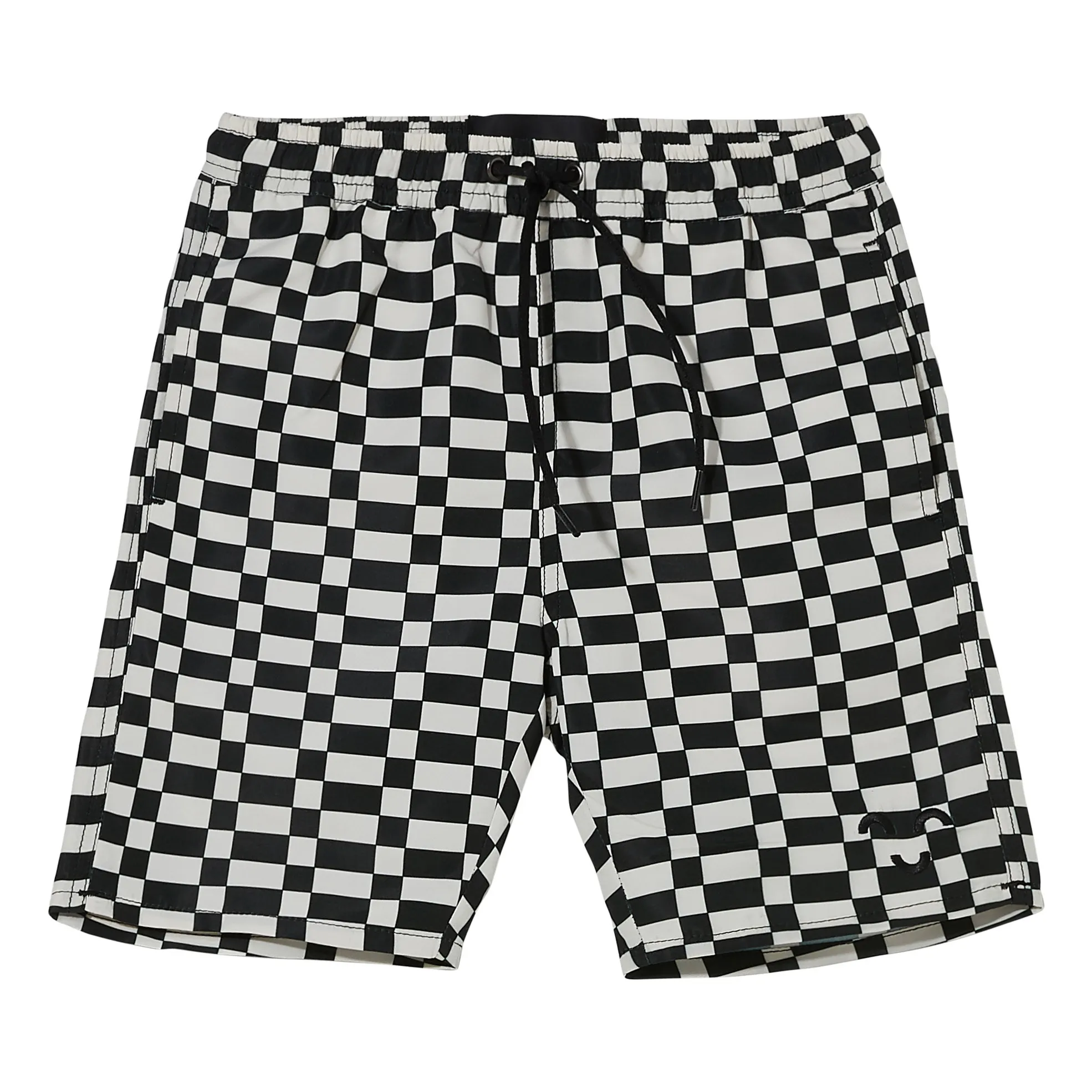Finger In The Nose Black Goodboy Checked Swimming Shorts