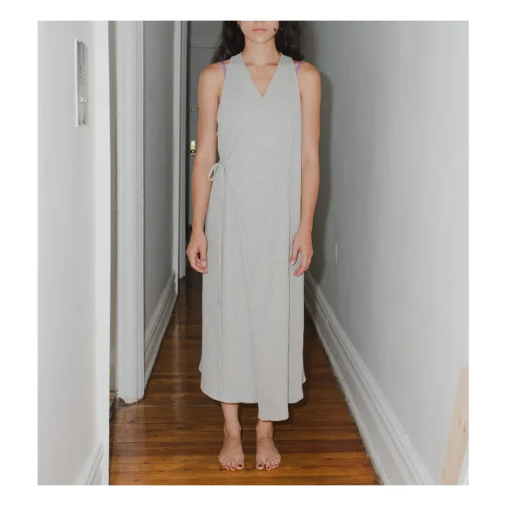 Vestido Acanalado Cleat | Gris- Imagen del producto n°1
