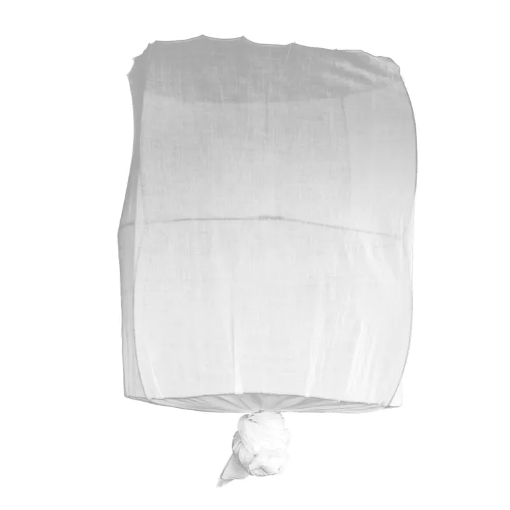 Lámpara colgante Koushi en metal y algodón | Blanco- Imagen del producto n°0