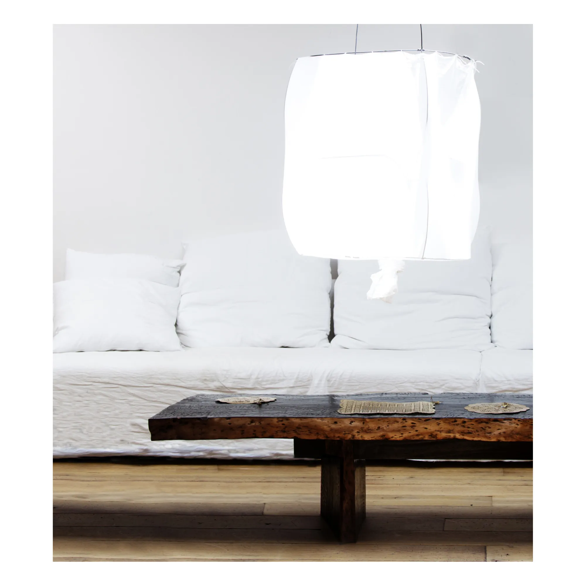 Suspension Koushi en métal et coton | Blanc- Image produit n°1