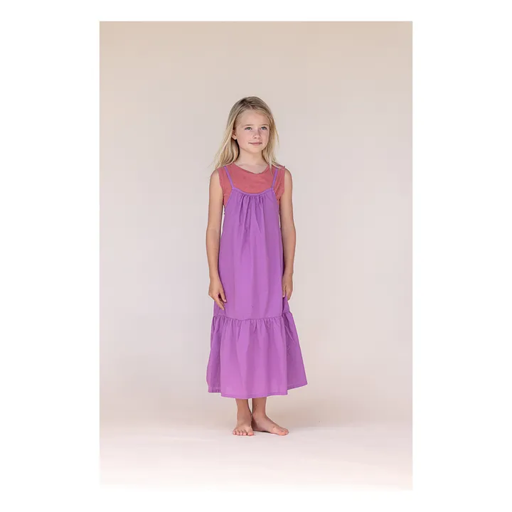 Kleid Bio-Baumwolle | Violett- Produktbild Nr. 8