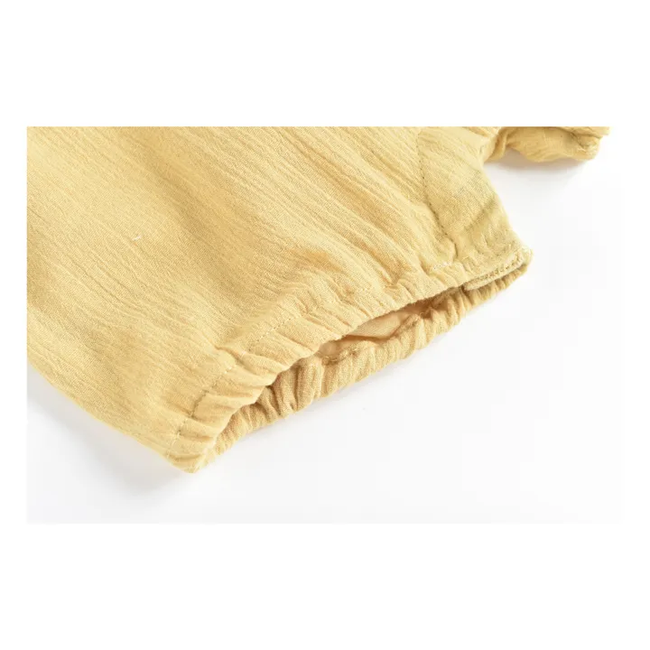 Peto Atila de algodón orgánico  | Amarillo Mostaza- Imagen del producto n°3