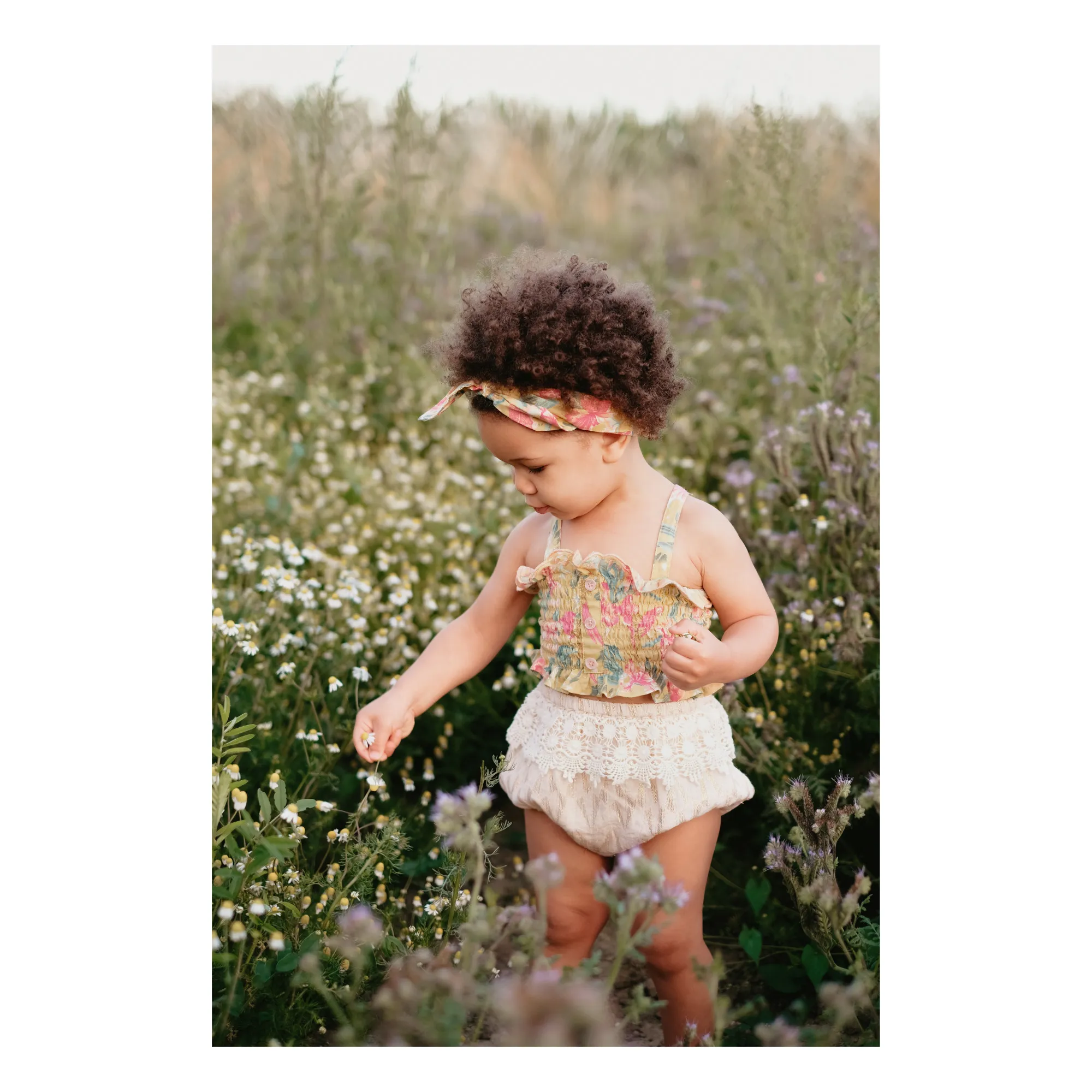 Louise Misha Yellow Cally Organic Cotton Headband