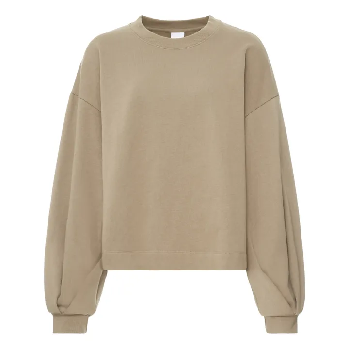 Sweatshirt Lulu Bio-Baumwolle | Beige- Produktbild Nr. 0