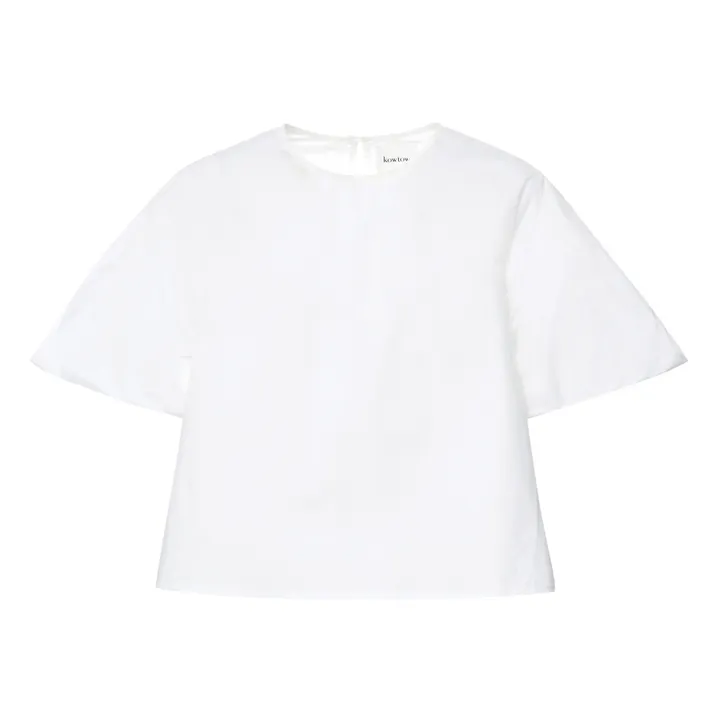 Origami Organic Cotton Blouse  | White- Product image n°0