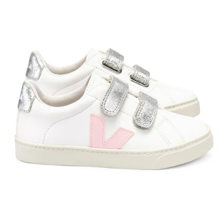 Baskets Scratchs Esplar Cuir | Argenté- Image produit n°0