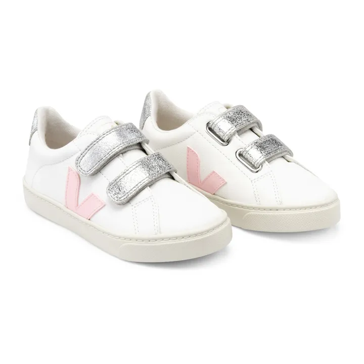 Baskets Scratchs Esplar Cuir | Argenté- Image produit n°1