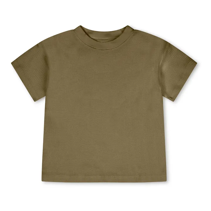 T-shirt in cotone bio | Verde militare- Immagine del prodotto n°0