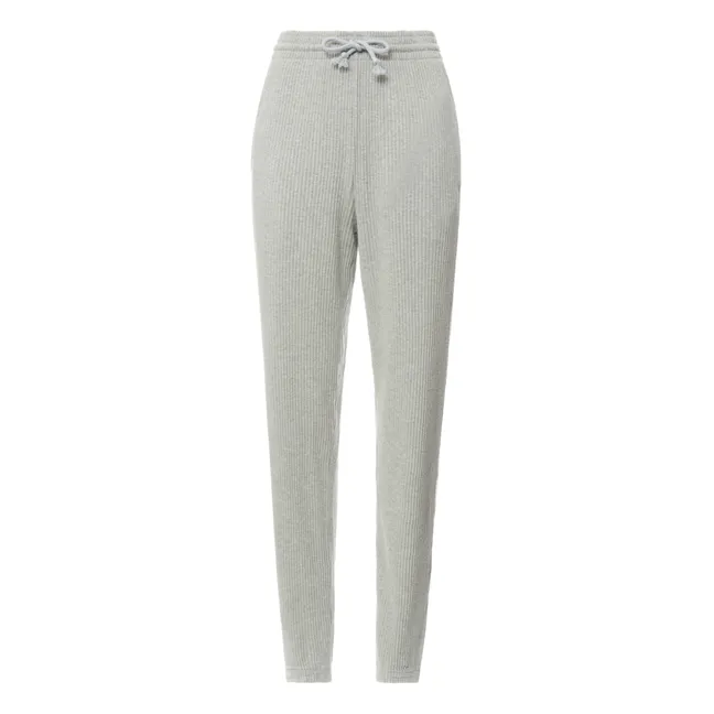 Jogger Côtelé Coton Bio | Gris