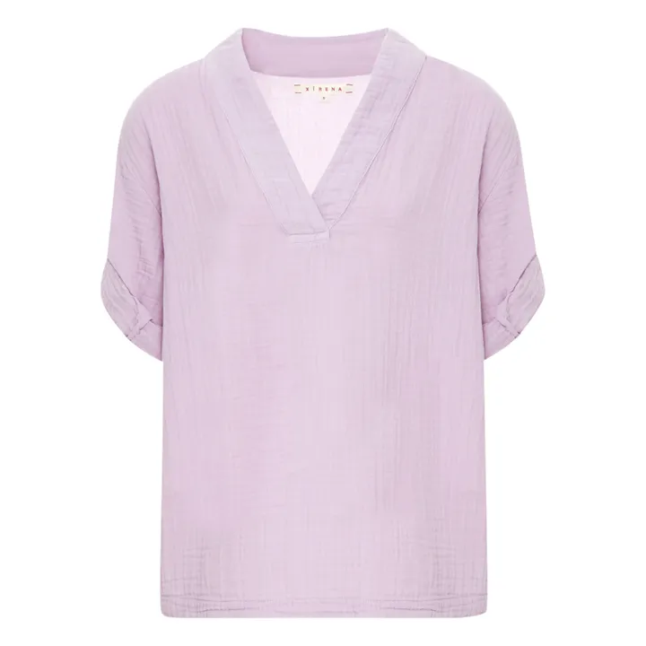 Avery Cotton Muslin Top  | Lilac- Product image n°0