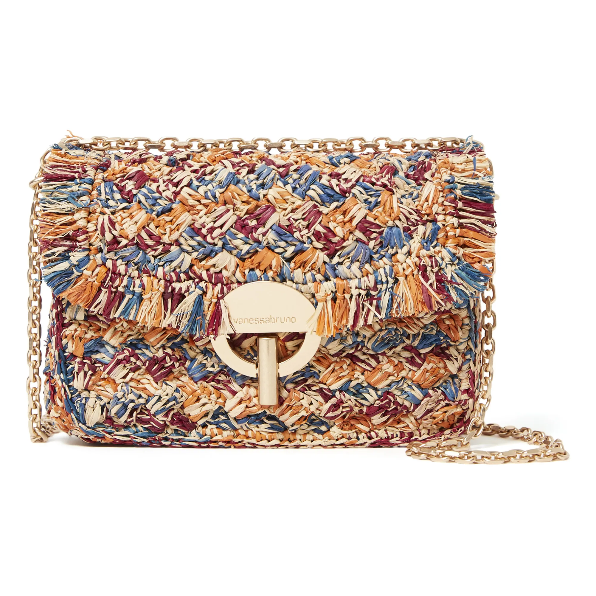Vanessa Bruno Moon Raphia Multicolour Bag Multicoloured