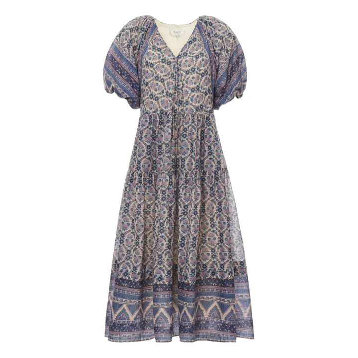 Kleid Verbena Lurex | Blau- Produktbild Nr. 0