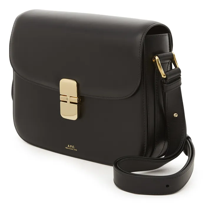 Grace Smooth Leather Bag  | Black- Product image n°4