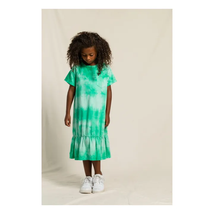 Kleid Oversized Patti Tie & Dye | Grün- Produktbild Nr. 1