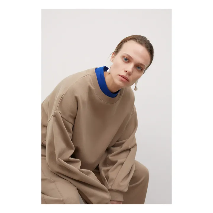 Sweatshirt Lulu Bio-Baumwolle | Beige- Produktbild Nr. 3
