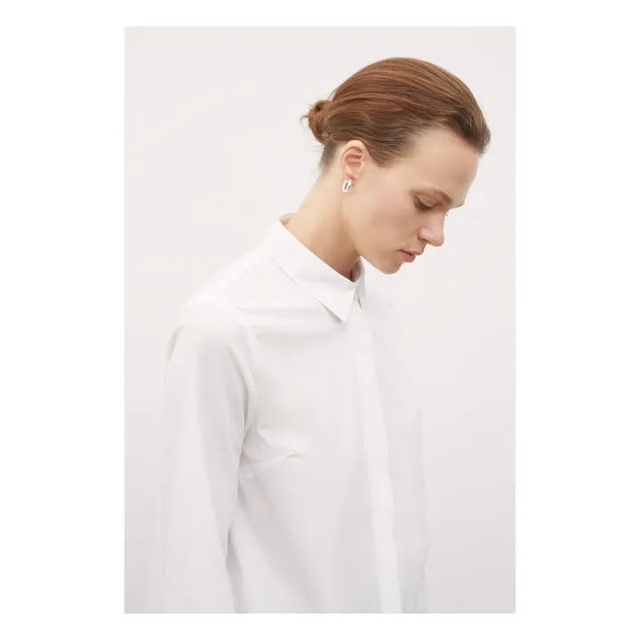 Camisa Everyday algodón orgánico | Blanco- Imagen del producto n°3