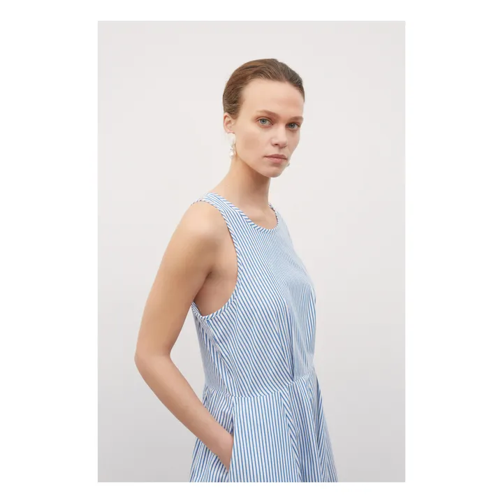 Kleid Claude Bio-Baumwolle | Blau- Produktbild Nr. 3