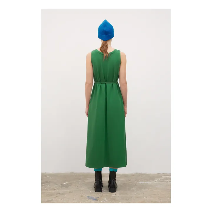 Vestido Tank Swing algodón orgánico | Verde- Imagen del producto n°3